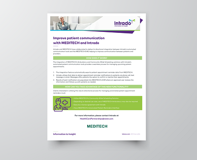 Intrado Meditech Brochure as brochure graphic design medical technology