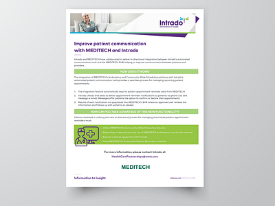 Intrado Meditech Brochure as brochure graphic design medical technology