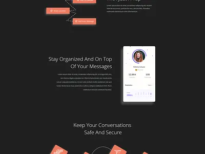 Portal design: Chat | Messages | Delivery app chatting communication design technology texting
