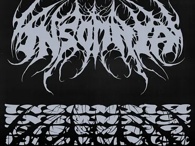 INSOMNIA - metal logotype blackletter brutal customtype design graphic design heavymetal insomnia lettering logo logos logotype metal slam type