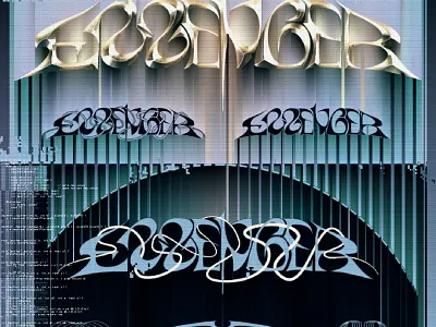 ESSENGER LOGOTYPE acid chrometype customtype design graffiti graphic design lettering logo logos logotype rave type typography