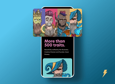 Responsive web design for an NFT project branding design logo mobile responsive ui ux web design