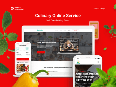 Rockoly cooking design eat eating food kitchen ui uiux user interface ux web web design website
