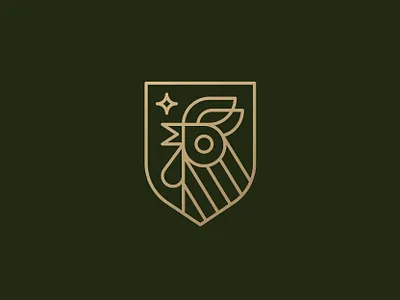 Rooster Logos animal bird icon logo mark morning rooster symbol