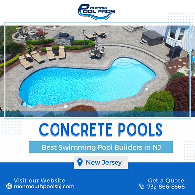 Concrete Pool Builder NJ backyardpool concretepools custompools luxurypools pooldesign