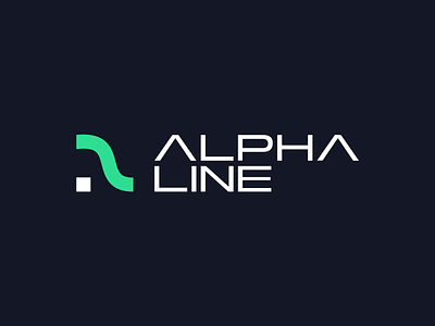 Alpha Line – Logo Design brand development brand identity branding corporate graphic design green logo modern