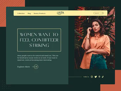 Women want to feel contiffeer striking website graphic design jewlary ladies shop web ui ui uiexploration website desiging website design webui