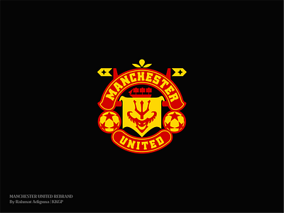 MANCHESTER UNITED (Rebrand Unofficial) 3d animation branding design graphic design illustration logo rebrand redesign logo ui ux vector