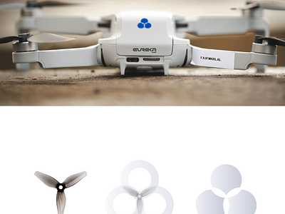 eureka branding cloud concept drone eureka fly icon logo