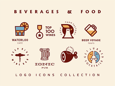 beverages & food bar beverages branding cafe design drink food graphicdesign icon illustration logo logo for sale logodesign logomark logotype pub restaurant unused