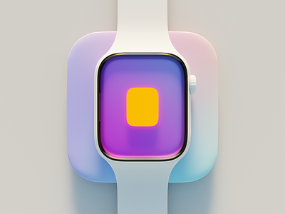Custom Watchfaces App Icon 3d apple design icon illustration interface ios logo osx ui watch