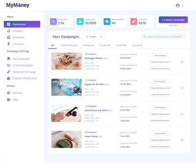 Dashboard UI ui