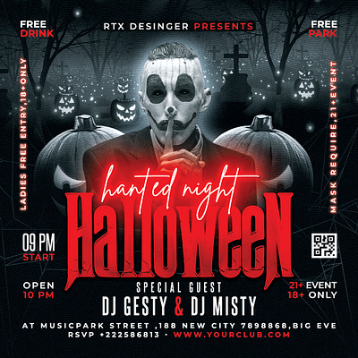 Halloween flyer halloween invitation halloween party