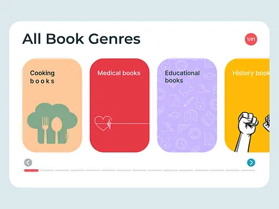 All Book Genres Show book design genres graphic design library site ui ui design ux website