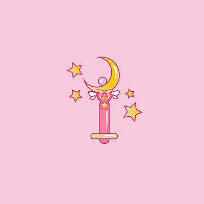 Moon Stick adobe illustrator design graphic design illustration logo