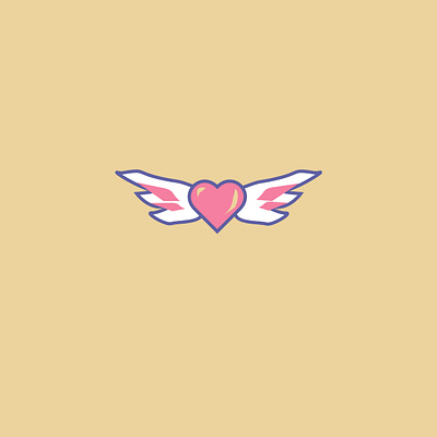 Angel's Heart 2d adobe illustrator icon illustration