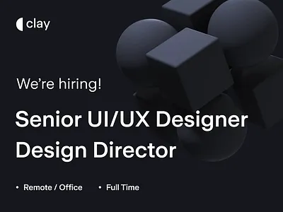 We're Hiring! 3d animation app branding design graphic design icon icons illustration interface iphone logo minimal motion graphics softfacade typography ui ux web website