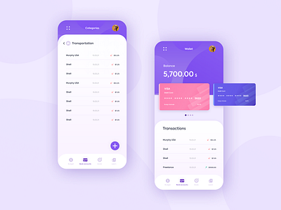 Personal Money Management Application app application banking clean design education finance fintech mobile money money management product design simple ui ui ux ux web design