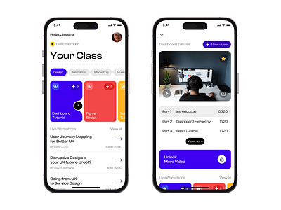 HyperCoach - Online Course App android coaching college dashboard design edtech education figma google illustration ios material material ui mobile app school study typography ui ux web design