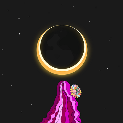 Straight into the Eclipse branding design graphic design illustration vector