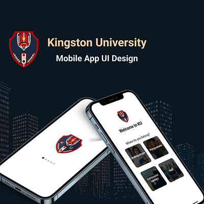 Kingston University Mobile App UI Design 1 app ui app ux landing page ui user interface ux