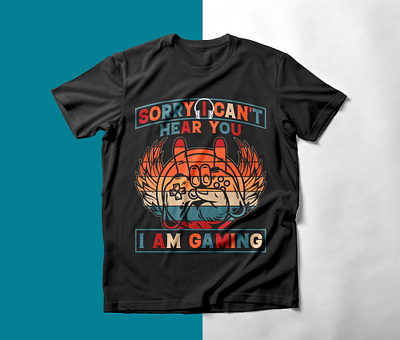Sorry i can't hear you i am gaming custom game tshirt custom tshirt design game game design game shirt game tshirt game tshirt design game vector game vector tshirt gaming gaming tshirt graphic design tshirt tshirt design tshirt logo typography