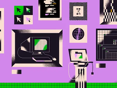 Documenting knowledge code computers data developer documentation]notes editorial illustration information internet learning museum www