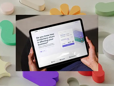 Header exploration for SaaS company branding color palette ui ux web design
