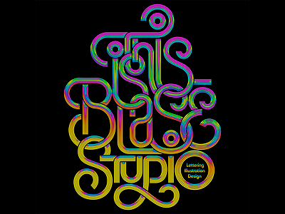This is Blasé Studio Alternate Logo branding design lettering ligature logo swash type typography vector