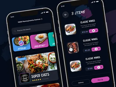Trap Eats: UX&UI for Delivery App app chef app cook app cooking cooking app delivery delivery app food app food delivery food delivery app food design food order ios mobile app pizza pizza app recipe app restaurant app ui ux