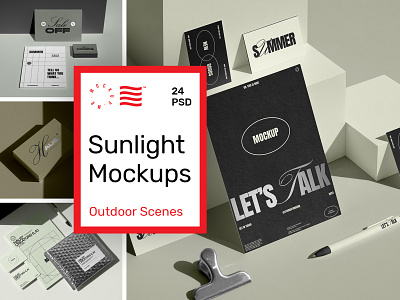 Sunlight Branding Mockups branding bundle design download identity logo mockup mockups psd stationery sunlight template typography