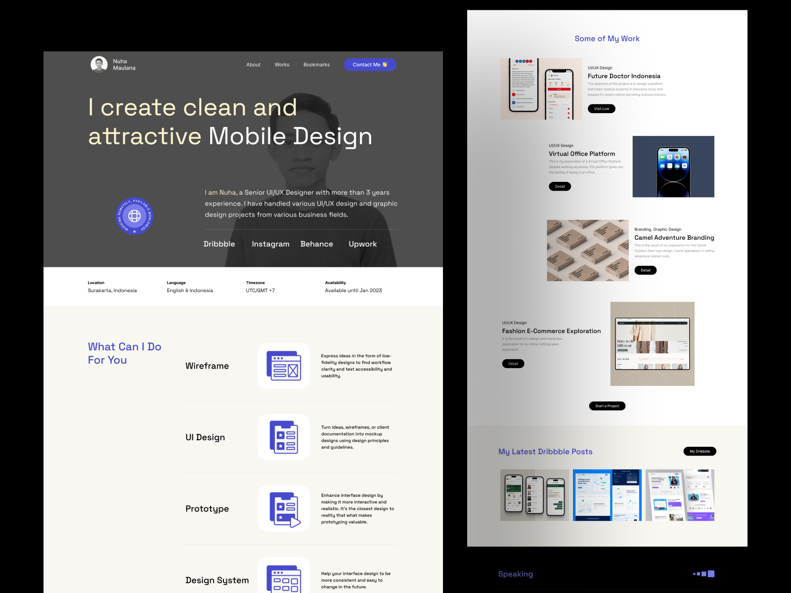 My Personal Website [LIVE] clean designer website home homepage landing page landing page designer personal website portfolio portfolio website ui uidesign uidesigner uiux uiux designer uiuxdesign userinterface web designer website designer