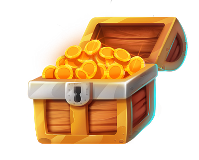 Treasure Box game asset gameart illustration photoshop ui