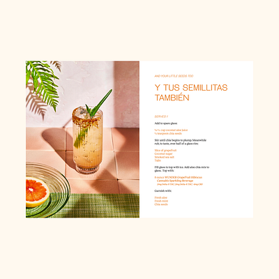 Cocteles de Temporada inside spread book design casa ojo math times joy page spread typography