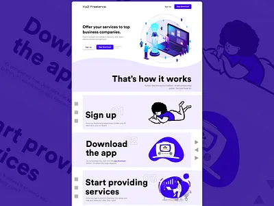 Landing Page abstract abstract landing page design dribbble dribbble invitation dribbble invite figma freelance illustration invitation landing landing page ui uiux uiux design ux web webdesign