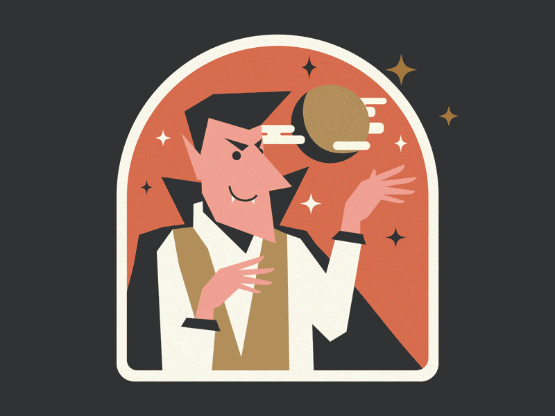 Creep 🧛🏻‍♂️ adobe ae after effects animation chills creep creeper creepy cute design fangs gif graphic design halloween illustration moon motion graphics sky vampire vector