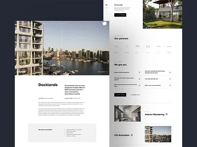 Studio Layouts 3d agency agency website architectural visualization archiviz black and white branding cgi clean ui digital branding layout logo minimal studio studio website ui web design whitespace