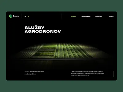 Enterra Precision Farming Drones agriculture animation background video crops dark ui design farmers farming fields illustration layout loop motion graphics particles ui web design
