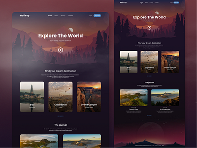 HoliYay - Travel Website adventure agency booking design explore holiday landing page tourism travel traveling trip ui ux vacation web web design website
