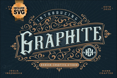 Graphite Font | SVG, DXF, OTF, ttf | fonts procreate app branding design graphic design illustration logo typography ui ux vector