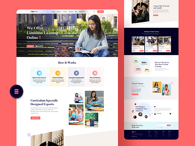 EduSpot - E-learning Platform app development app development company app screens branding codiant design education education apps elearning online learning ui uiux ux webapp