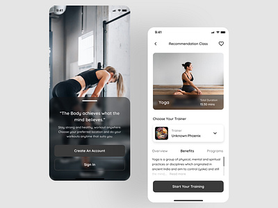 A Fitness App UI dailyui dailyux design tech ui uidesign ux