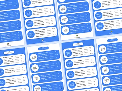 Personal Project (class routine design) class routine display ads google ads graphic design html5 banner illustration logo saas banner ui web banner