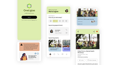 OneLigtas Mobile App - UI app design graphic design mobile app ui