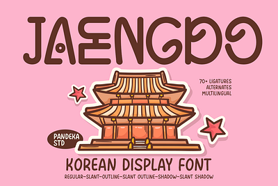 Jaengdo - Korean Display Typeface digital