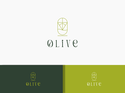 Olive Logo Design brand identity design branding creative design flat food logo food logo design fresh food graphic design green food green olive icon illustration logo logo design minimal olive food logo olive logo olive logo design olive oil vector