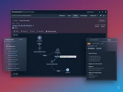 Discovery Context Visualizer app asm design enterprise ux interaction design interface mandiant mandiant asm ui user experience user interface ux