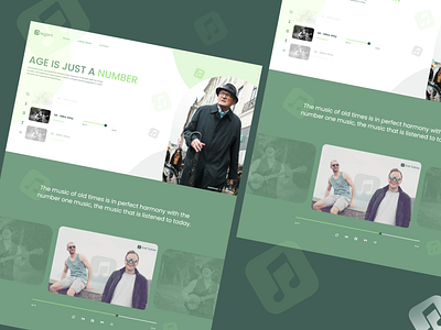 Age Is Just a Number adobe xd attractive branding colors concept creative design dribble elegant inspiration logo music project retro shots sound ui uiux webdesign work