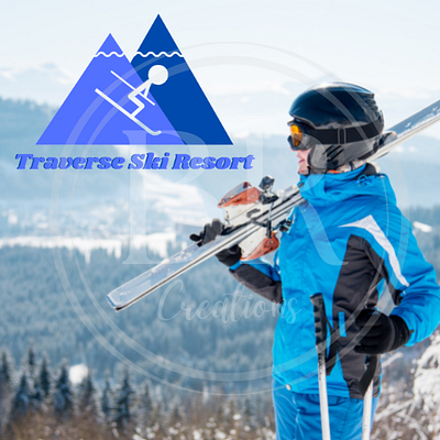 Custom Logo Design for Traverse Ski Resort brand branding design designer graphic design logo logo creator