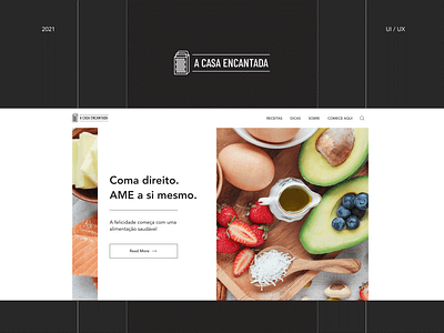 A Casa Encantada adaptive adaptive design cooking design eat figma ui uiux user interface ux web design website